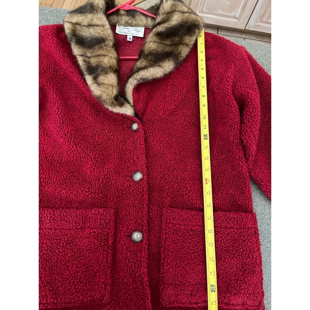 Vintage Tasha Polizzi red pile jacket - Picture 9 of 10